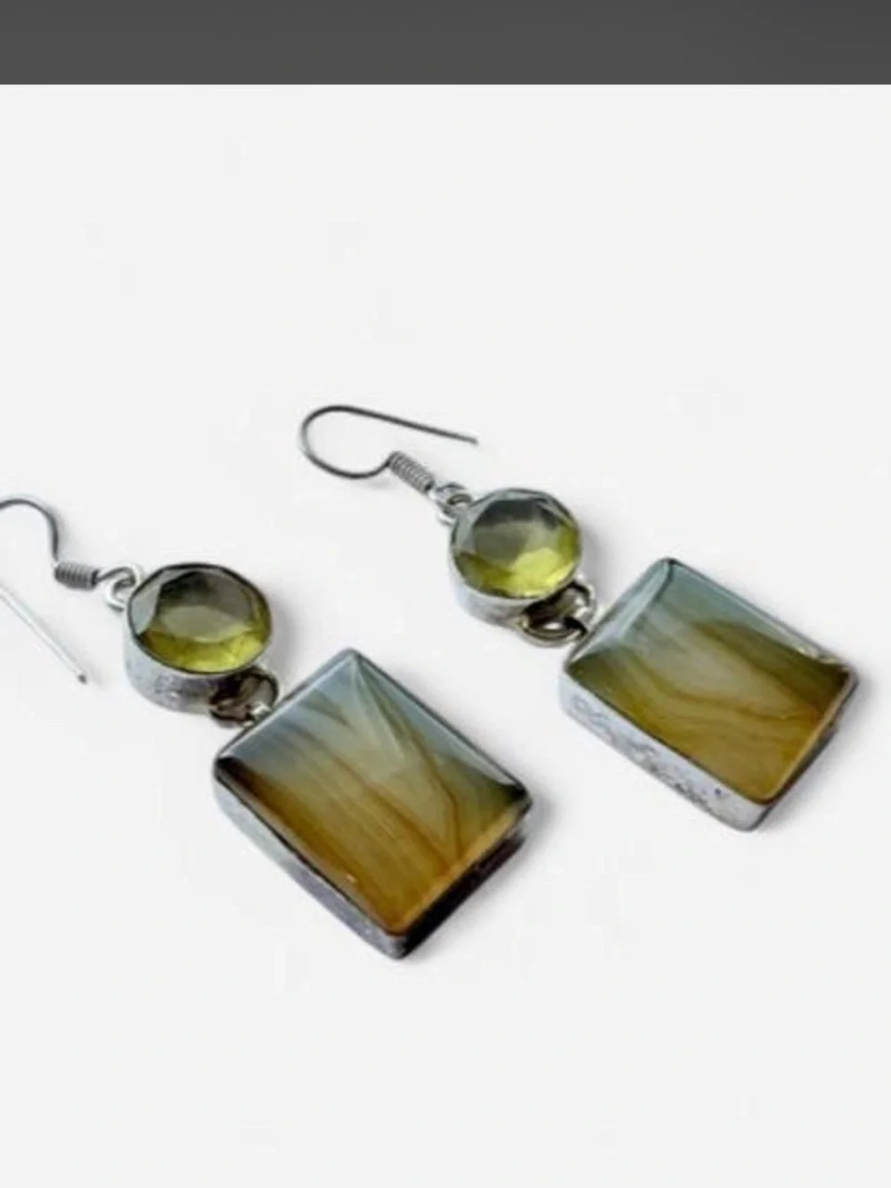 Sterling silver dangle earrings
